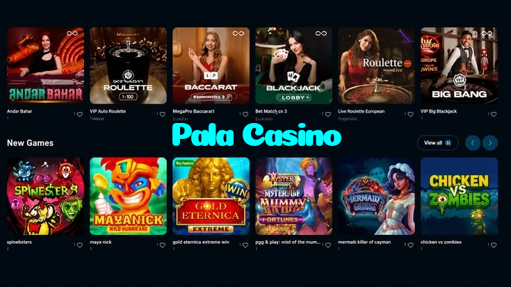 Pala Casino casino presented on mobile device in Pakistan with slots and live games